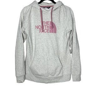 Women's‎ The North Face Spell Out Pink Gray Hoodie Size M